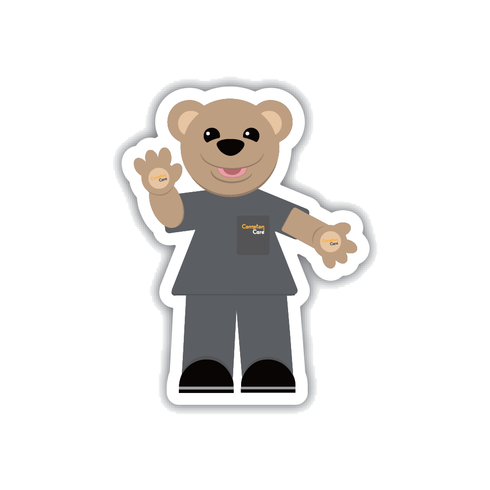 Compton Care - Custard Bear Pin Badge