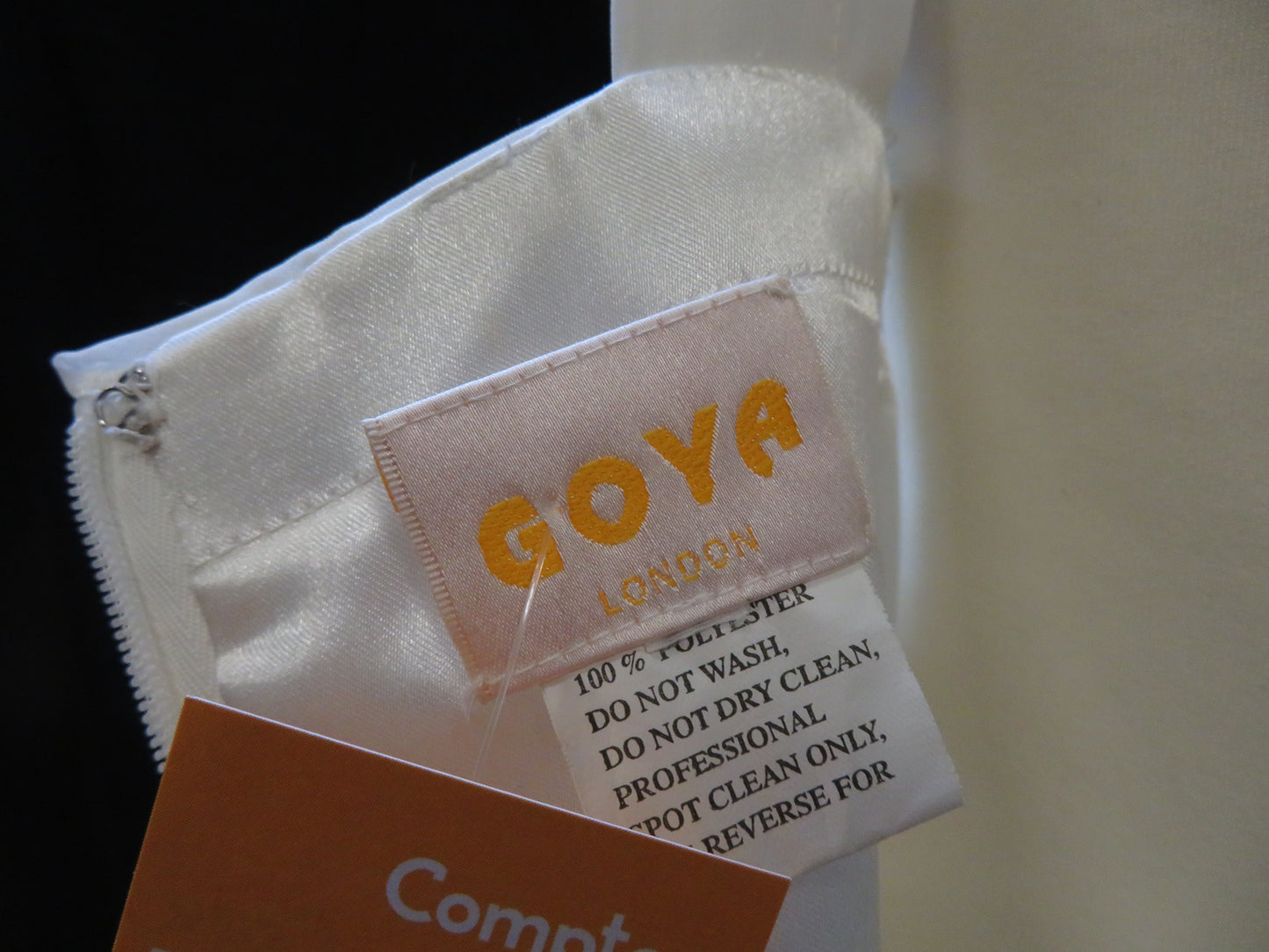 Goya - Strapless White Evening Gown