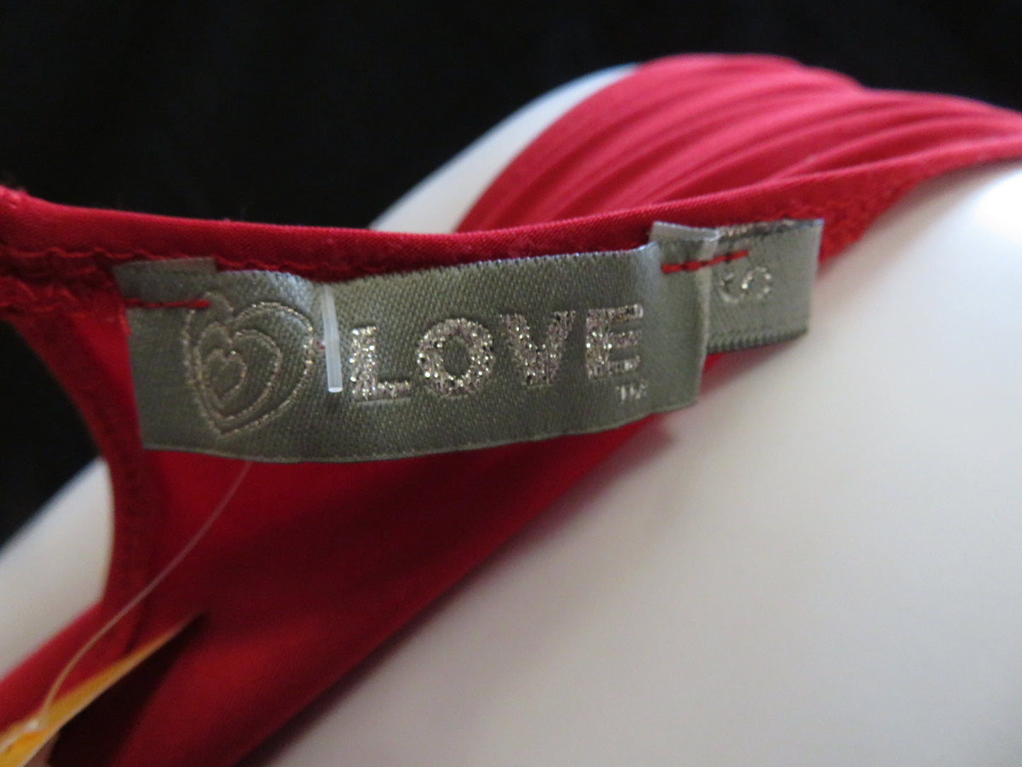 Love - Red Maxi Dress - V-Neckline & Cinched Waist