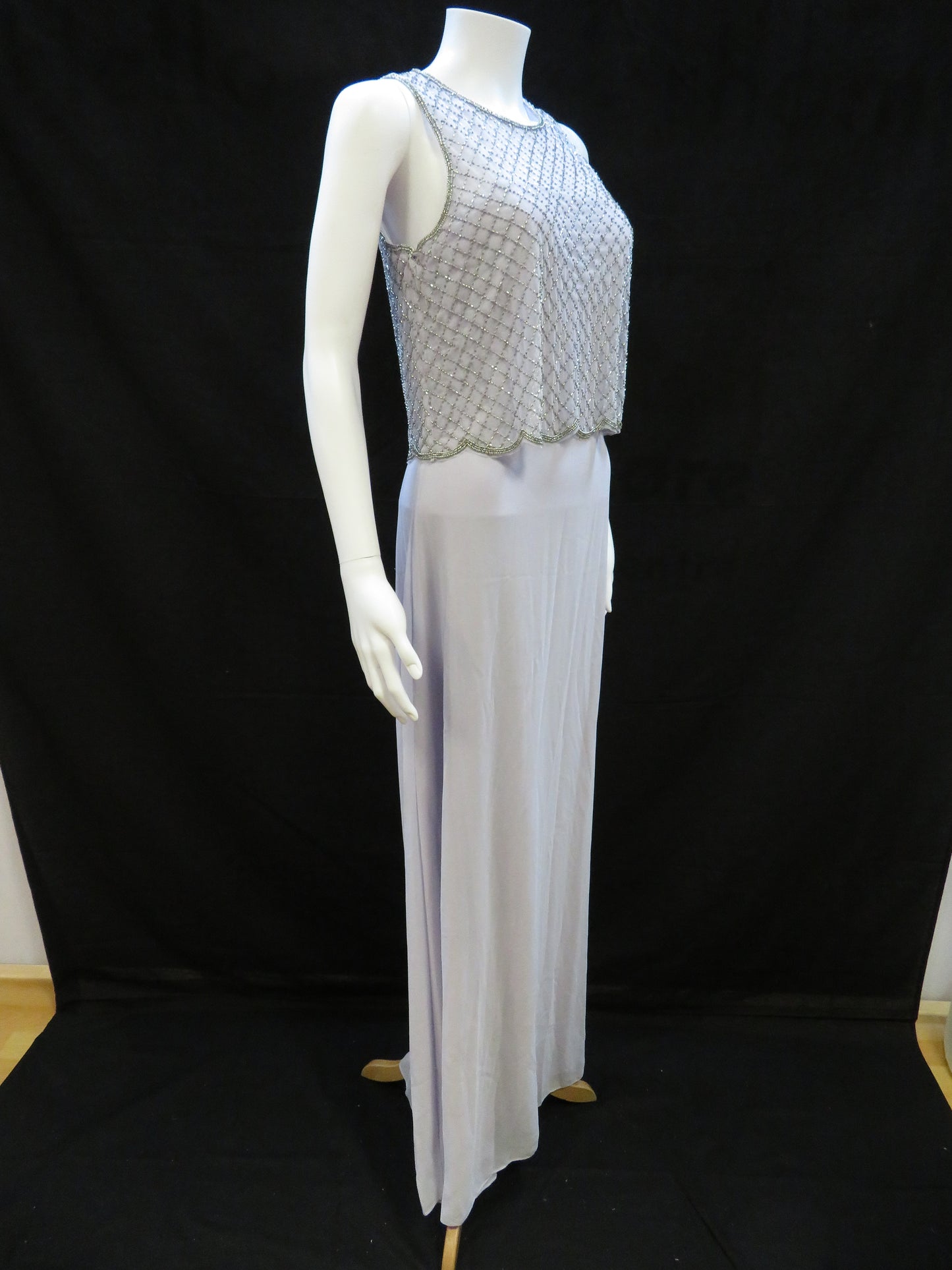 Mango Suit Collection - Ivory Bodice Popover Sleeveless Formal Gown