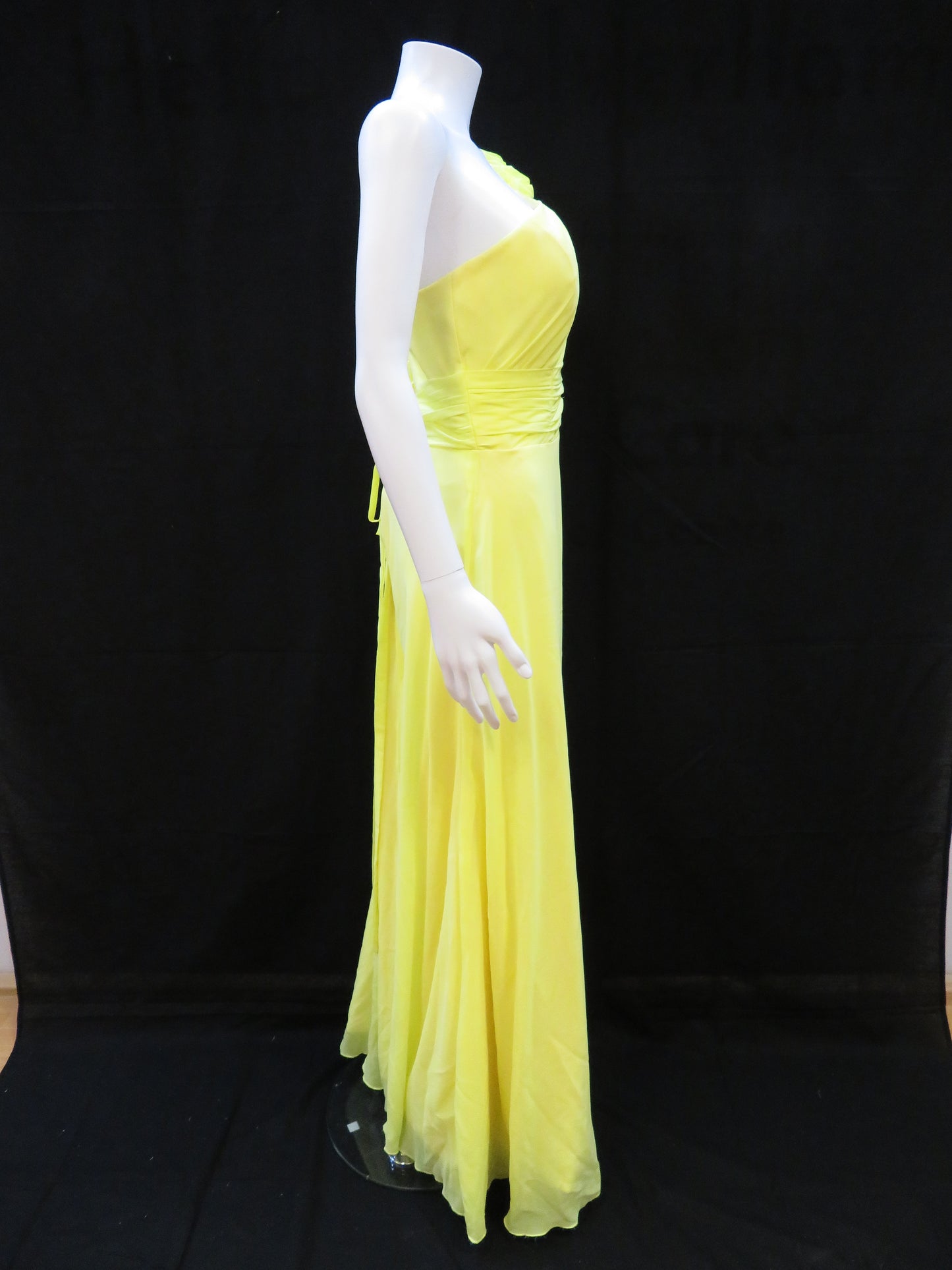 Yellow One Shoulder Prom - Bridesmaid Dress