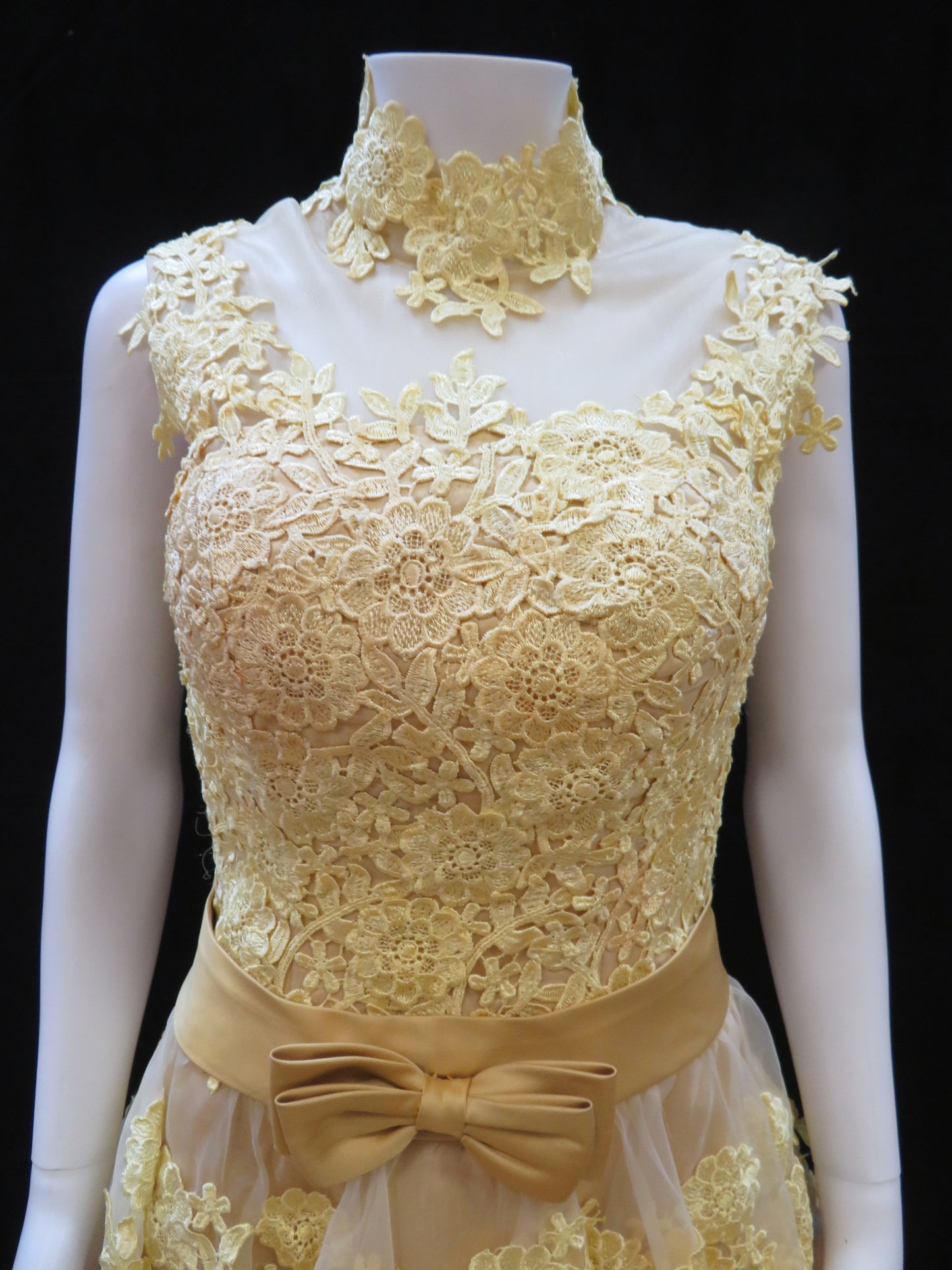 Princess Yellow Cocktail Prom Dress