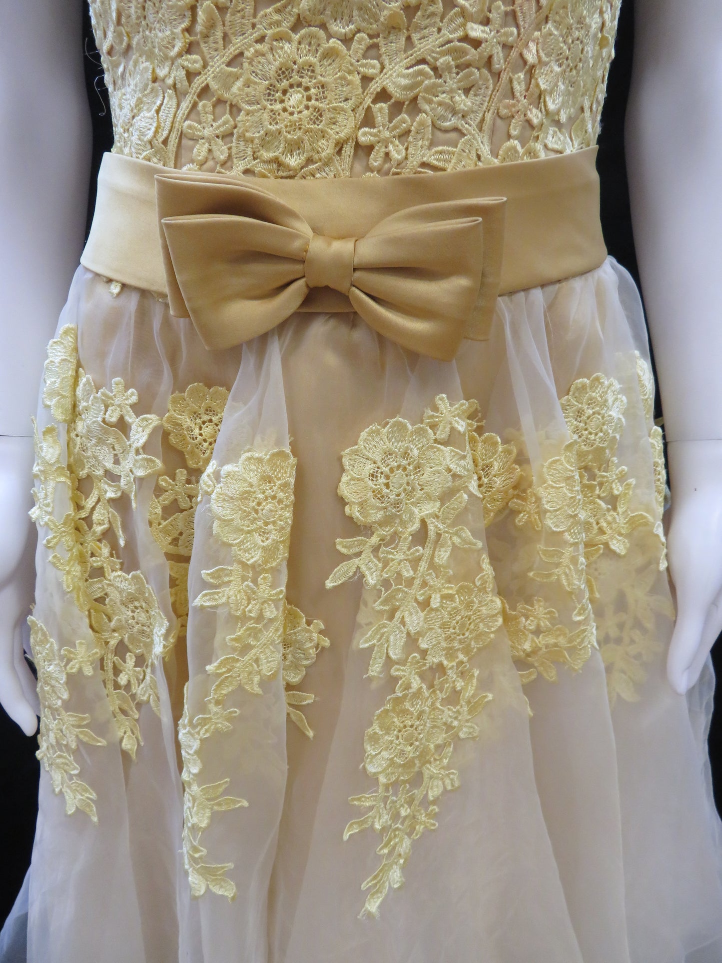 Princess Yellow Cocktail Prom Dress