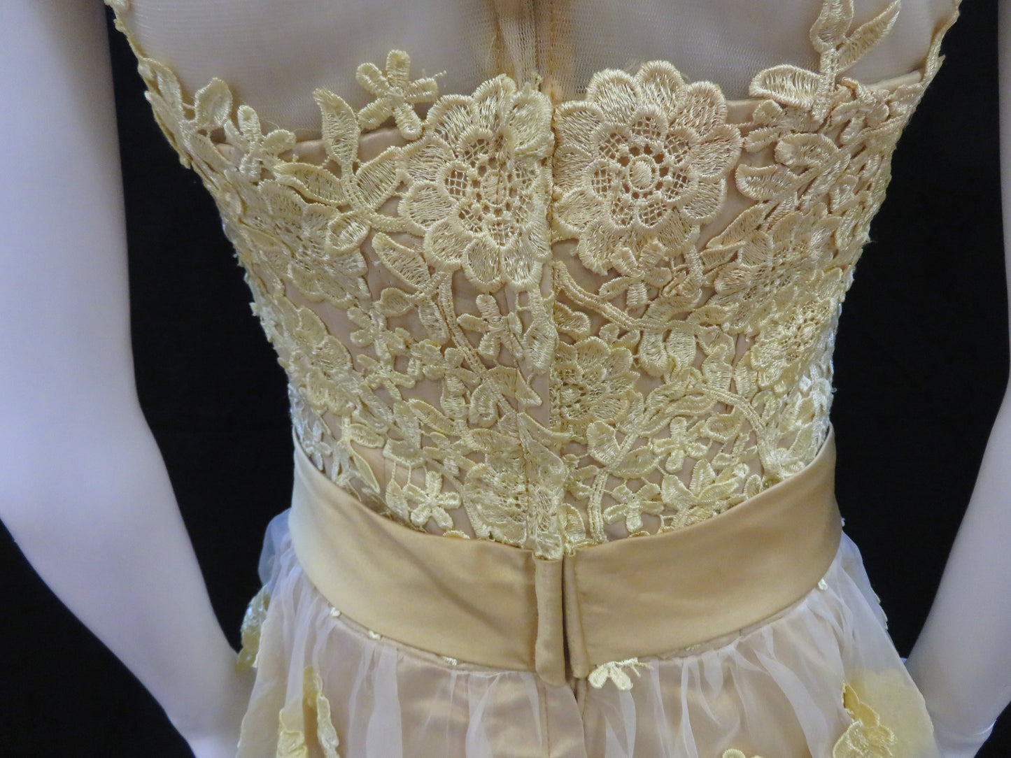 Princess Yellow Cocktail Prom Dress