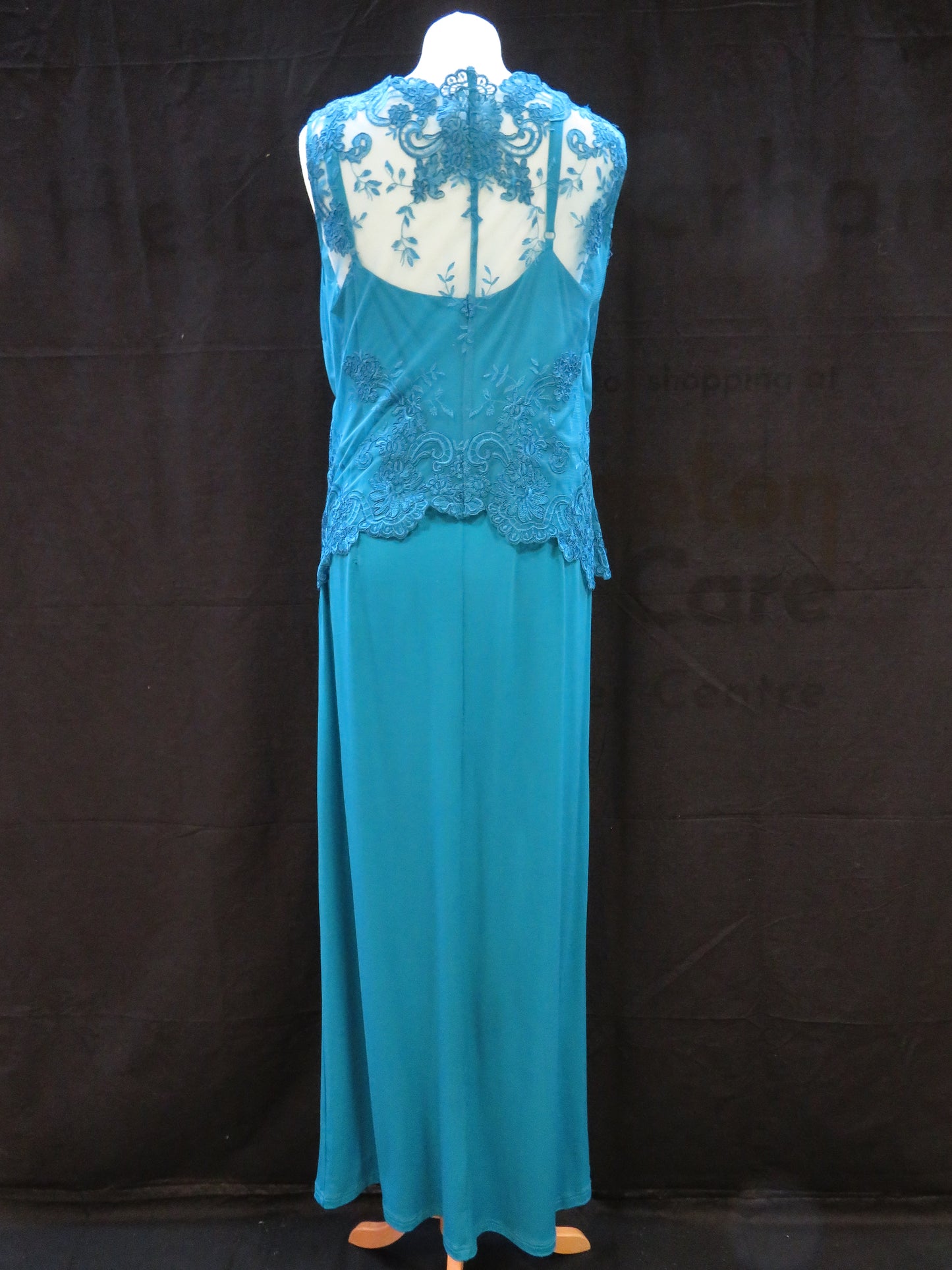Teal - Teal Evening Dress