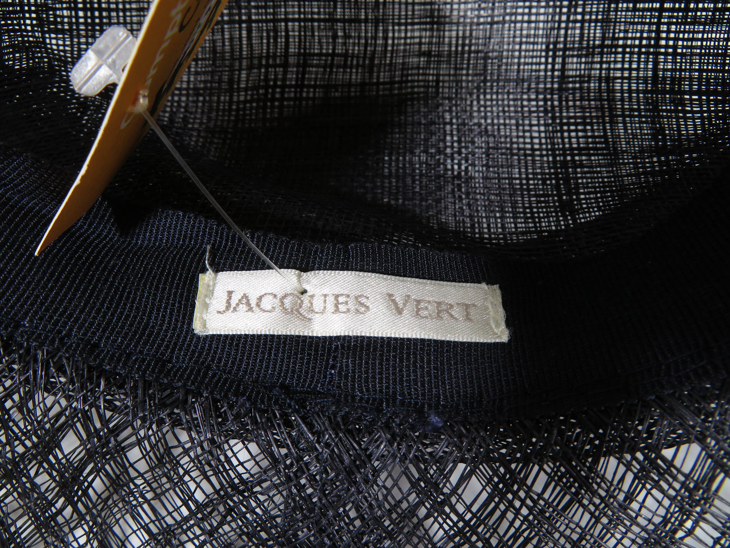 Jacques Vert - Black Lime Green Fascinator Wedding Hat