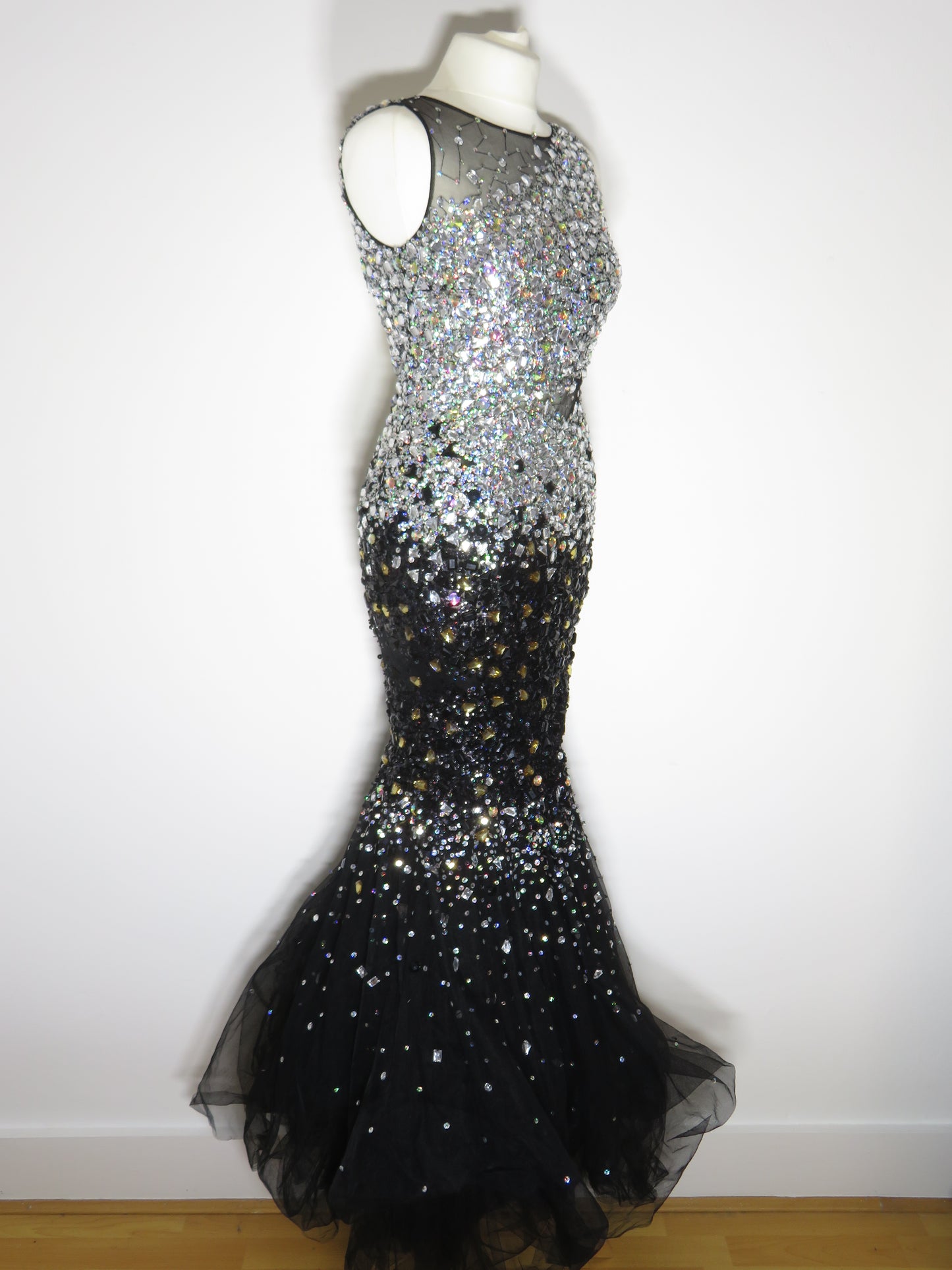 Forever unique - Black Sequin Prom Dress