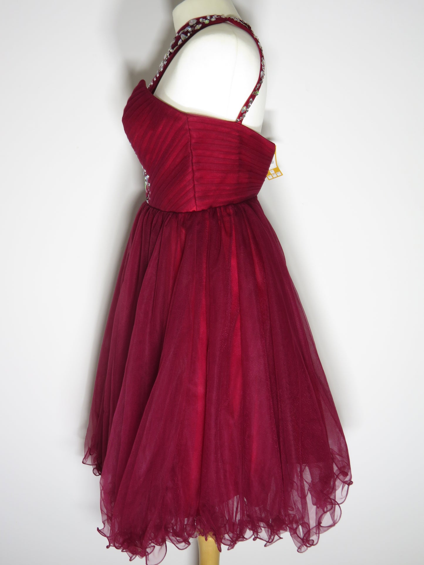 Red Prom Dress with Gem Detailing