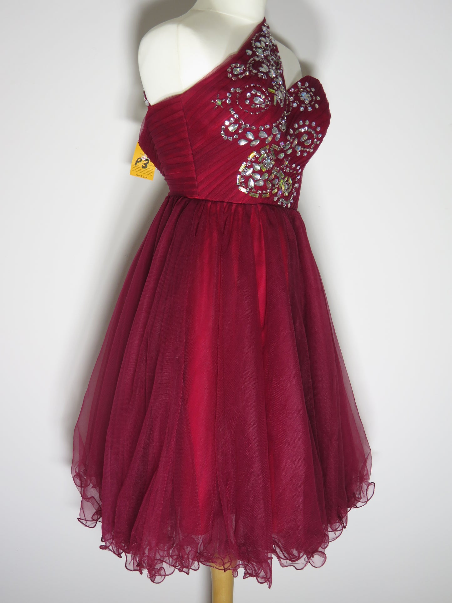 Red Prom Dress with Gem Detailing
