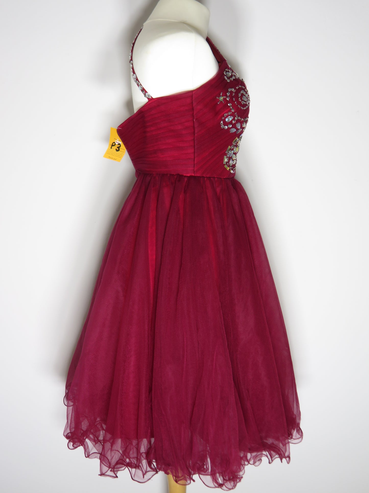 Red Prom Dress with Gem Detailing