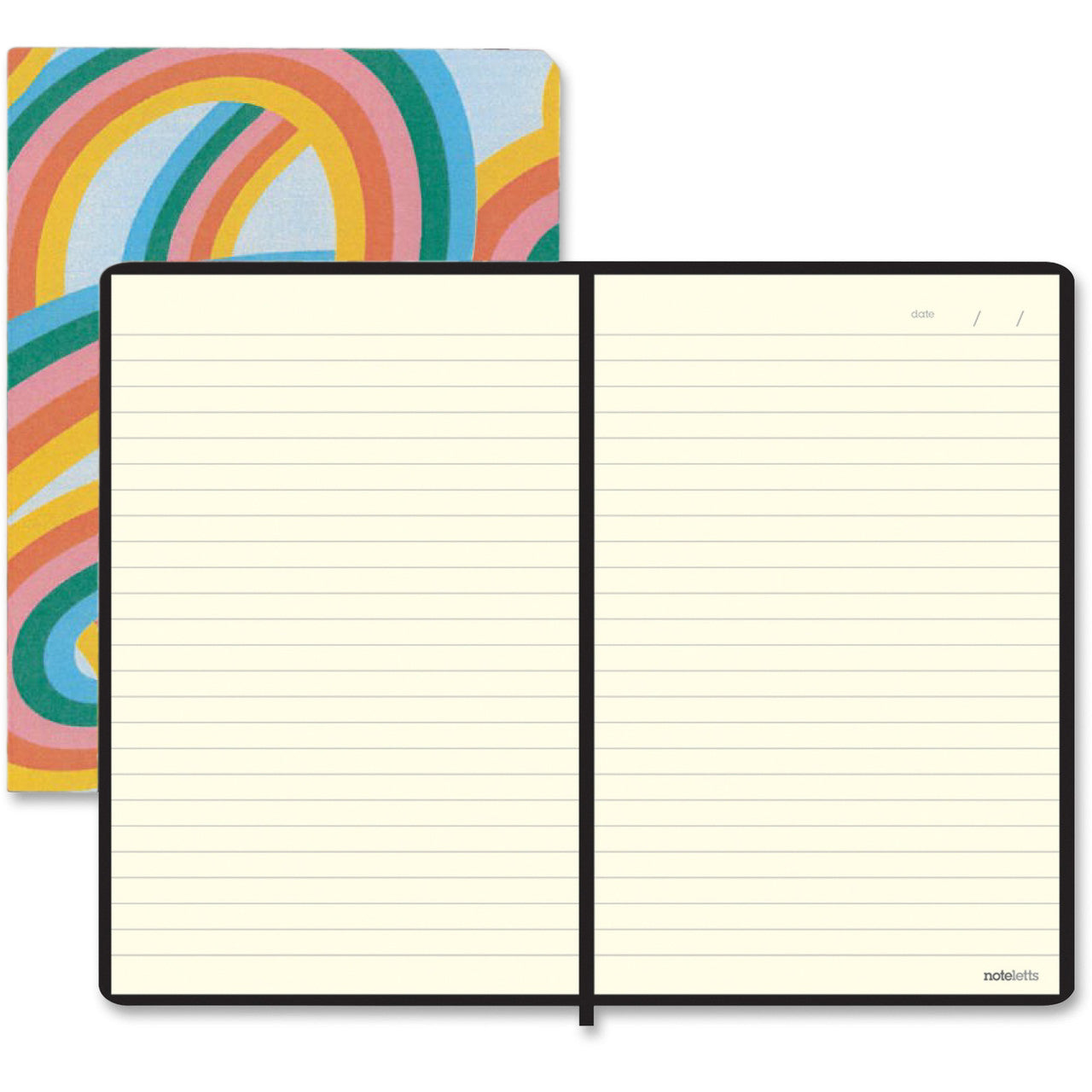 Compton Care A5 Hardback Notebook - Rainbows