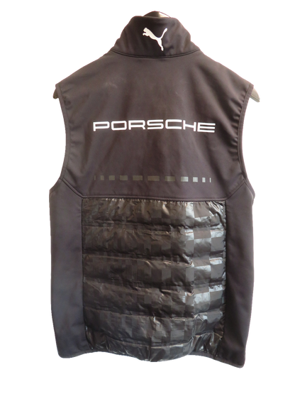 Puma Porsche Motorsport Gilet Bodywarmer EU M US S Black Red Mens Padded Zip