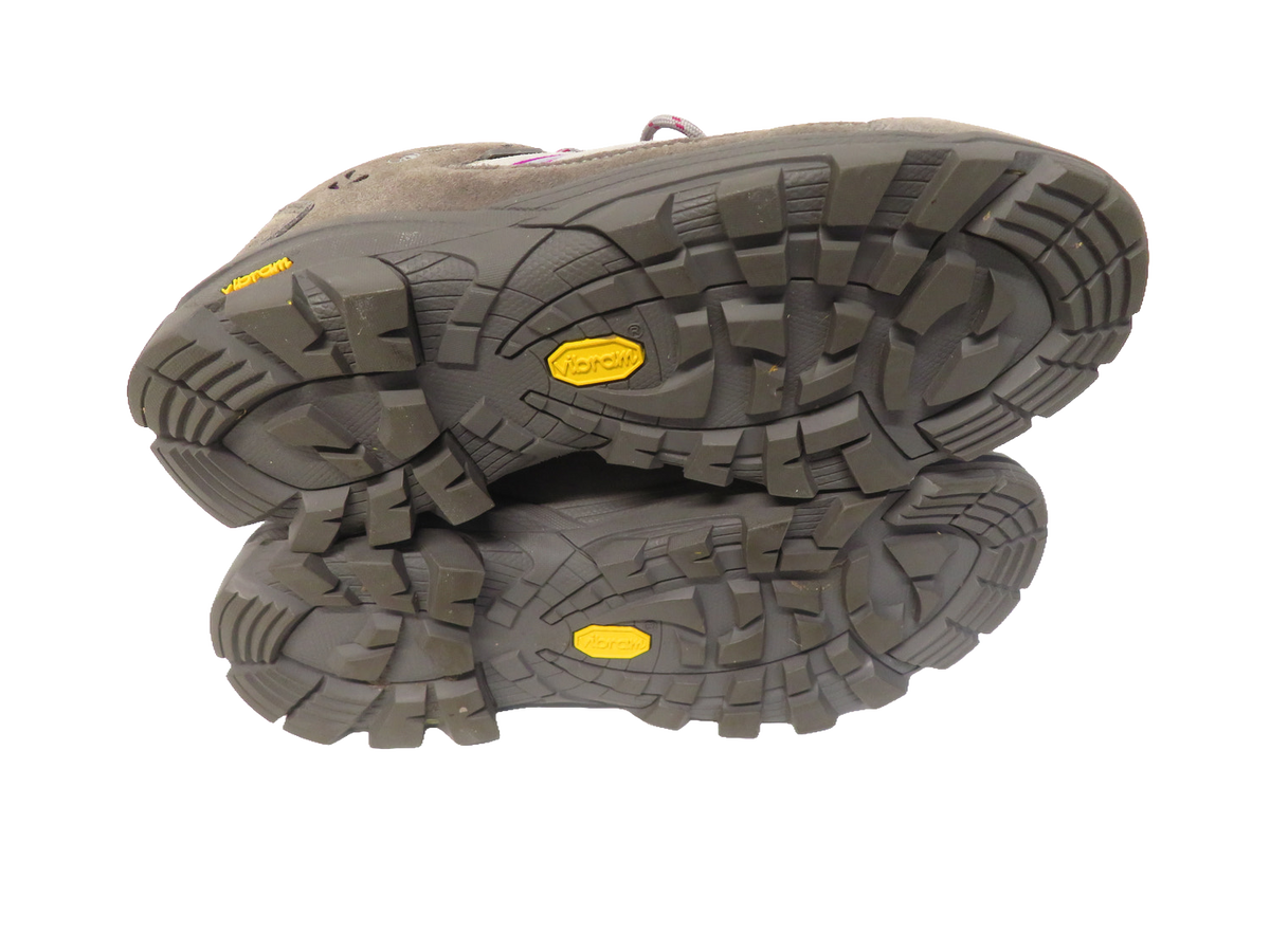 North Ridge Bexhill Womens Waterproof Walking Shoes UK 7 Grey Pink Suede Mesh