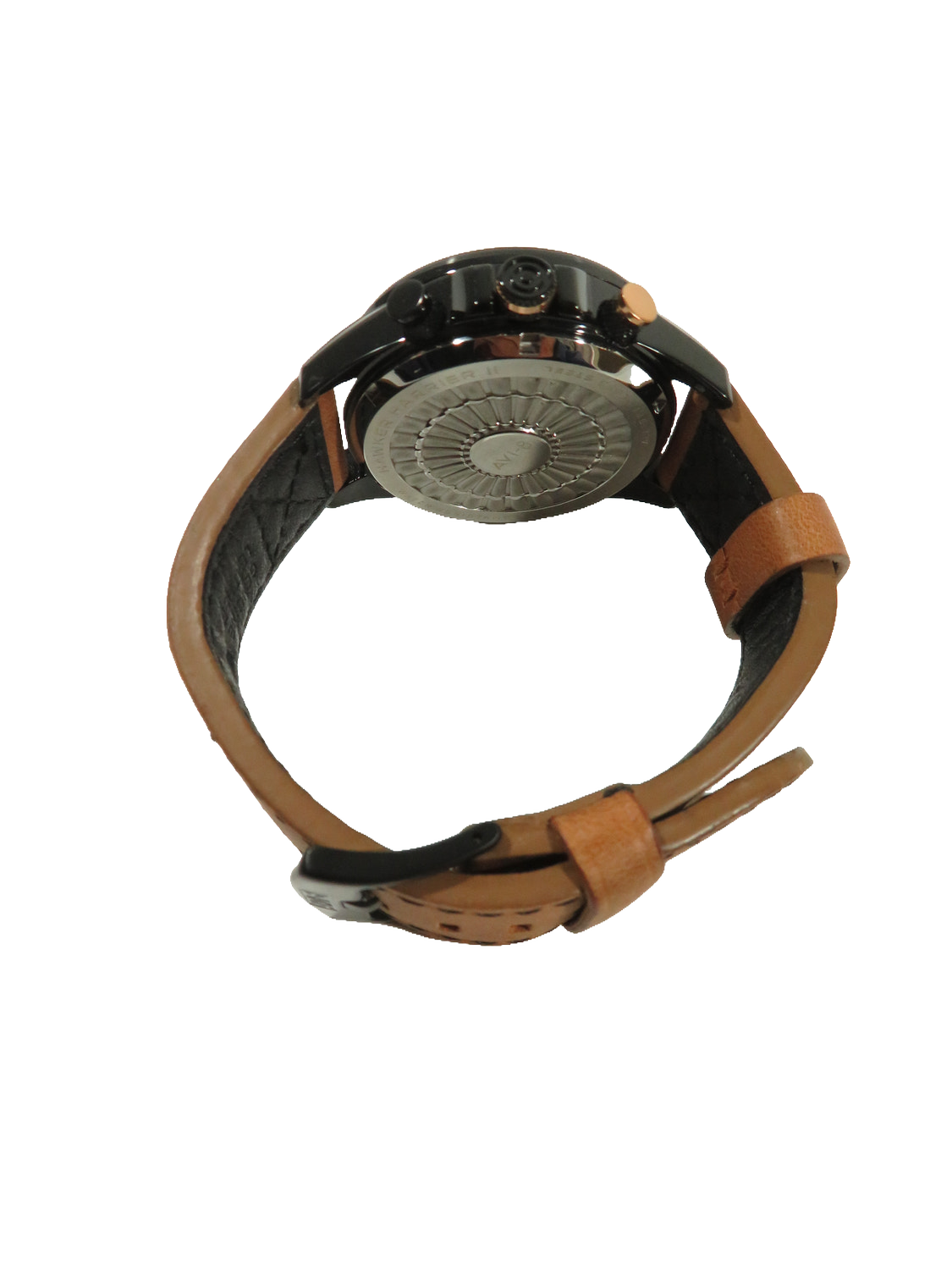 AVI-8 Hawker Harrier Matador Mens Chronograph Watch Black Brown Leather Strap