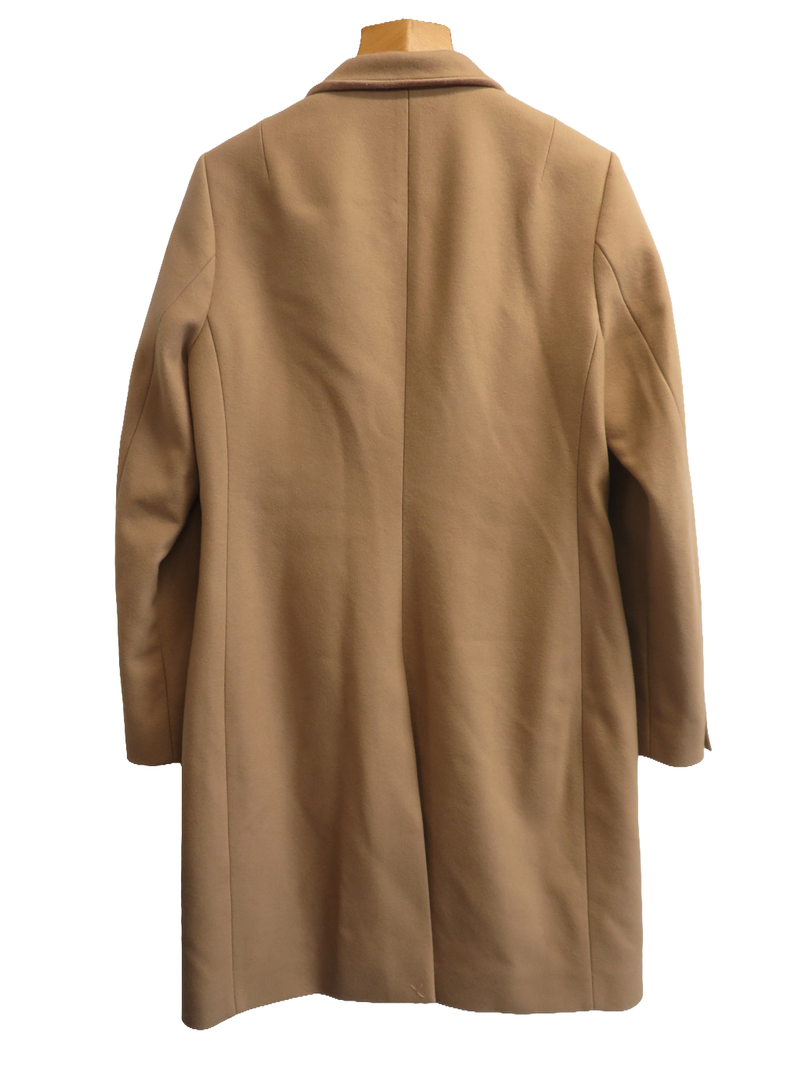 AllSaints Leni Womens Coat UK 12 Camel Beige Wool Cashmere Blend Single Breasted