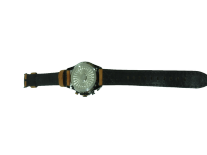 AVI-8 Hawker Harrier Matador Mens Chronograph Watch Black Brown Leather Strap