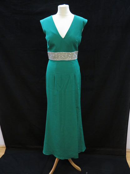 JS Collections - Green Prom Evening Gown