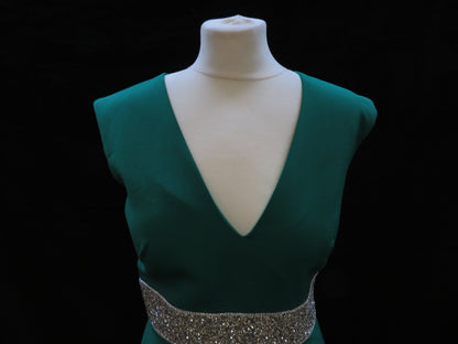 JS Collections - Green Prom Evening Gown