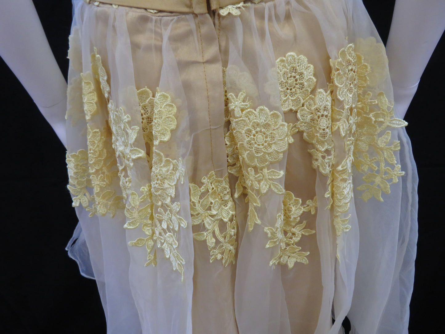Princess Yellow Cocktail Prom Dress