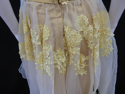 Princess Yellow Cocktail Prom Dress