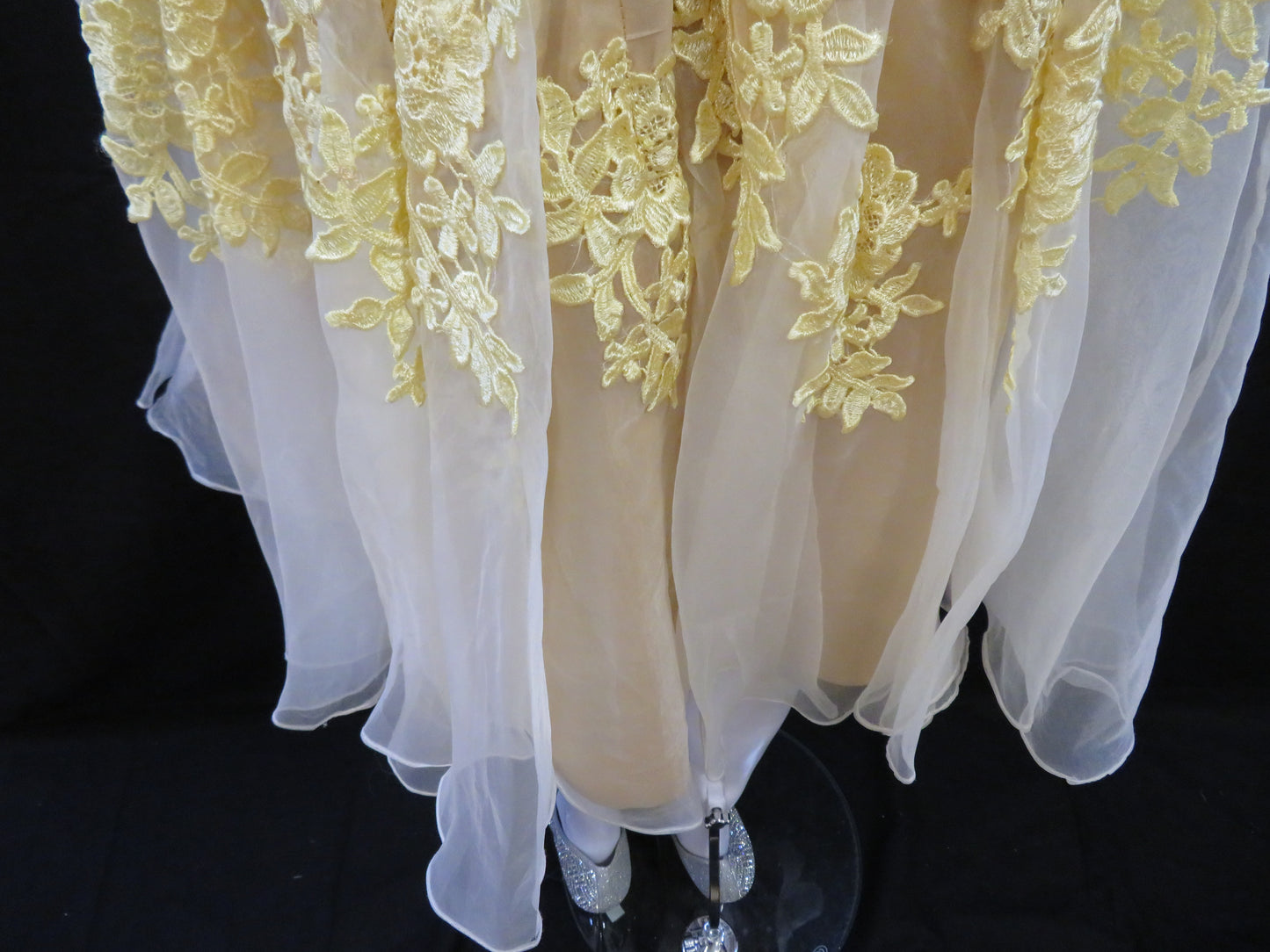 Princess Yellow Cocktail Prom Dress