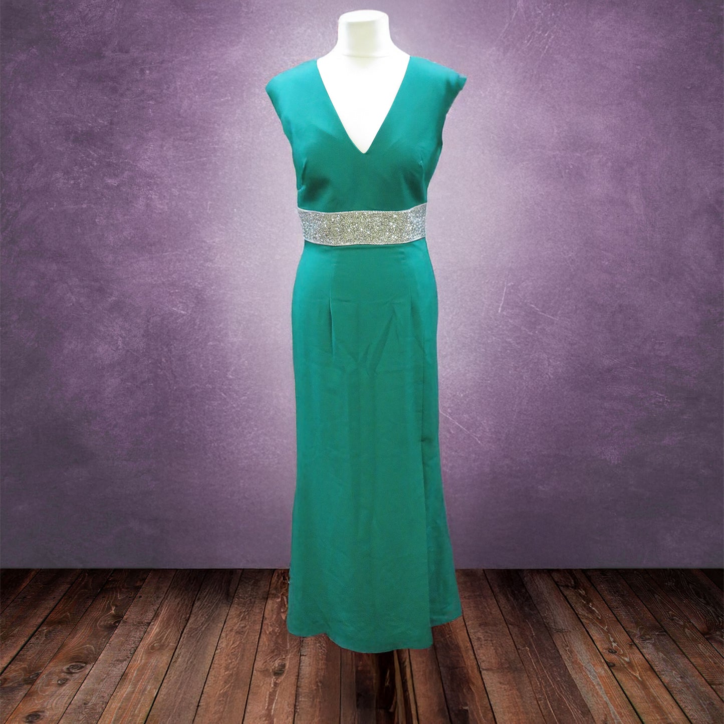 JS Collections - Green Prom Evening Gown
