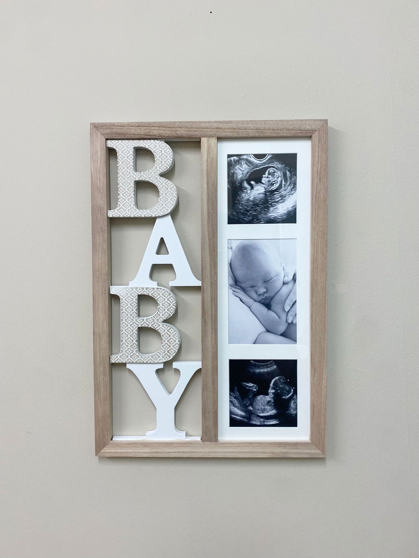 Baby Three Photograph Wooden Frame