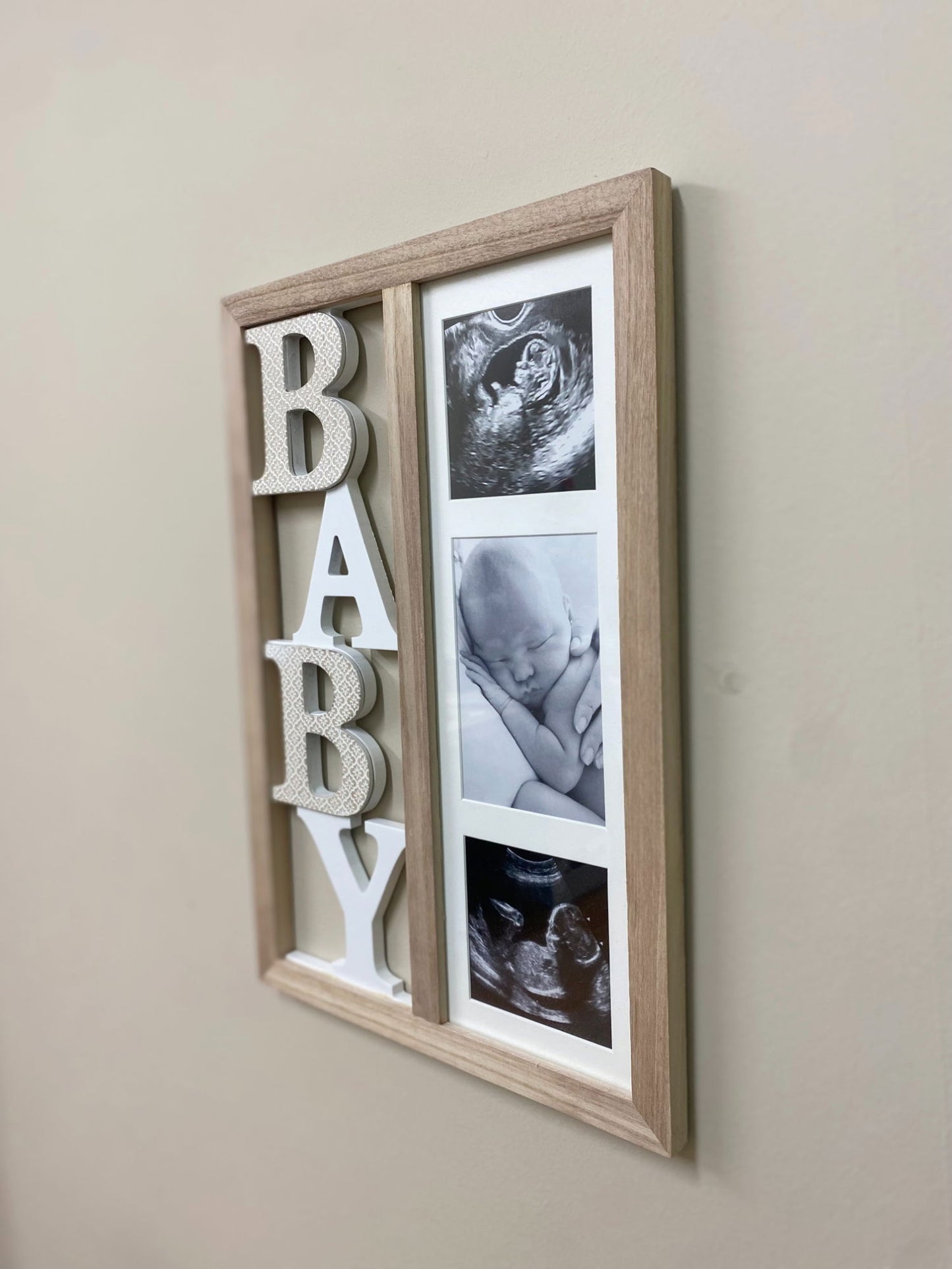 Baby Three Photograph Wooden Frame