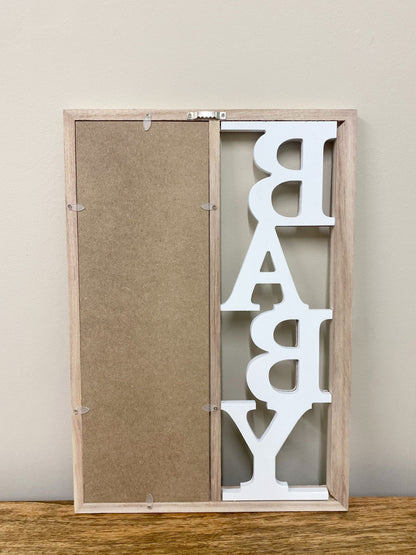 Baby Three Photograph Wooden Frame