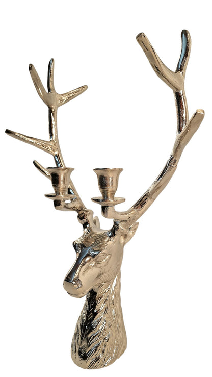 Stag 2 Piece Dinner Candle Holder - 50cm