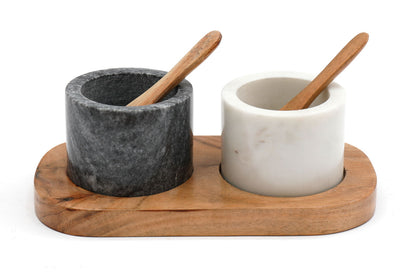 Marble Salt and Pepper Bowls