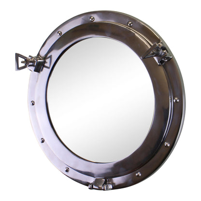 Silver Metal - Port Hole Mirror