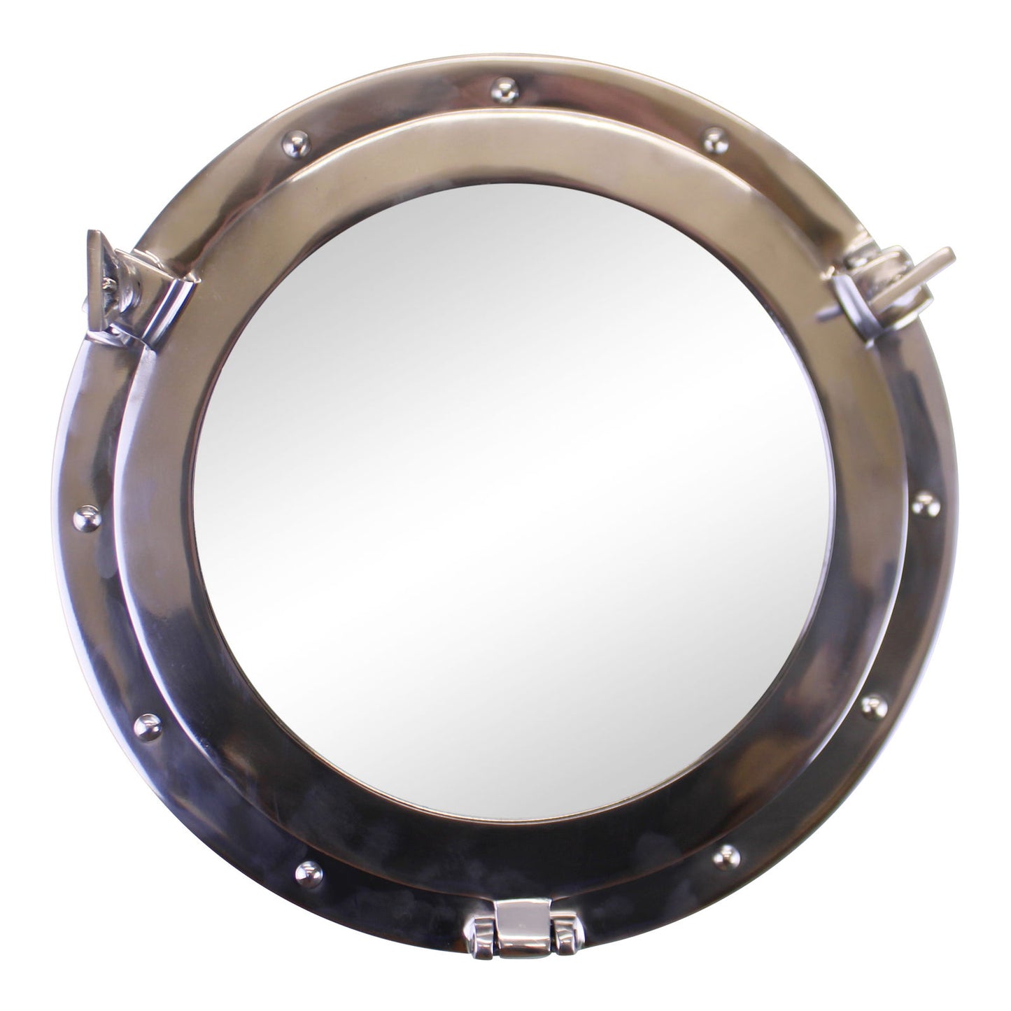 Silver Metal - Port Hole Mirror