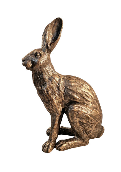 Hare Brass Style Ornament - 39 x 26 x 15cm