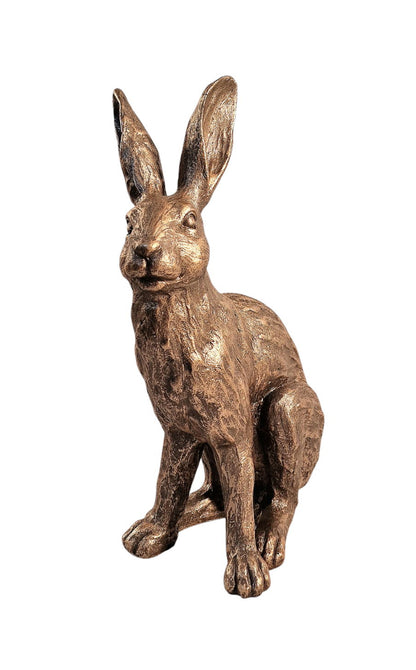 Hare Brass Style Ornament - 39 x 26 x 15cm