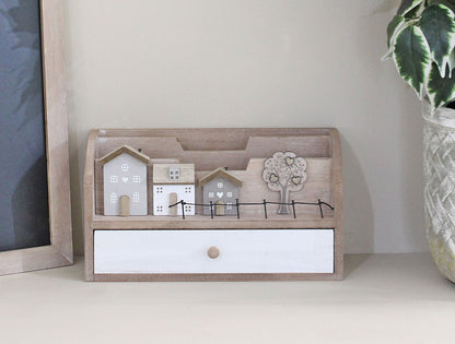 Letter Rack With Drawers - Wooden Houses Design