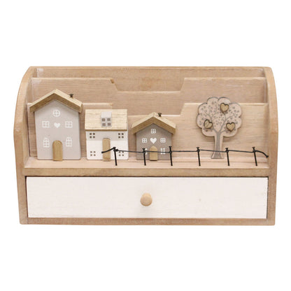 Letter Rack With Drawers - Wooden Houses Design