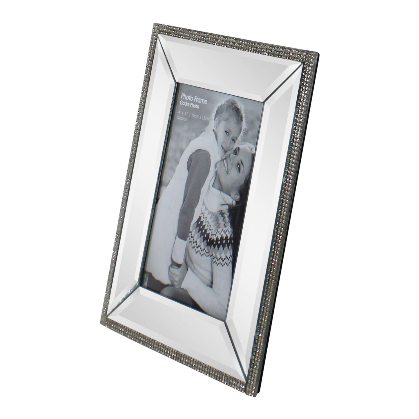 Freestanding Photo Frame With Crystal Detail 4 x 6