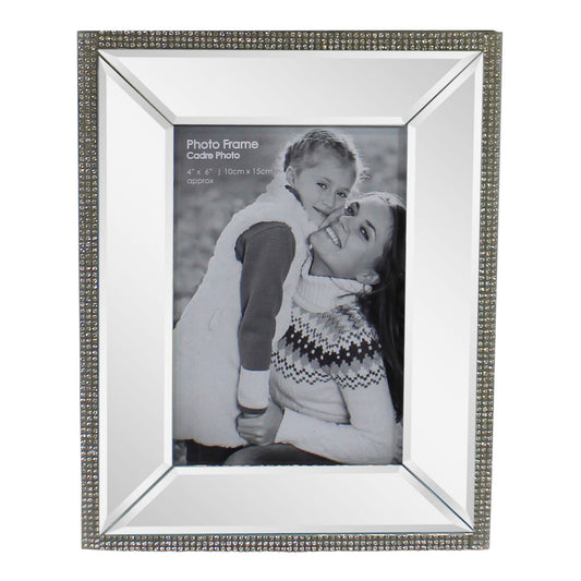 Freestanding Photo Frame With Crystal Detail 4 x 6