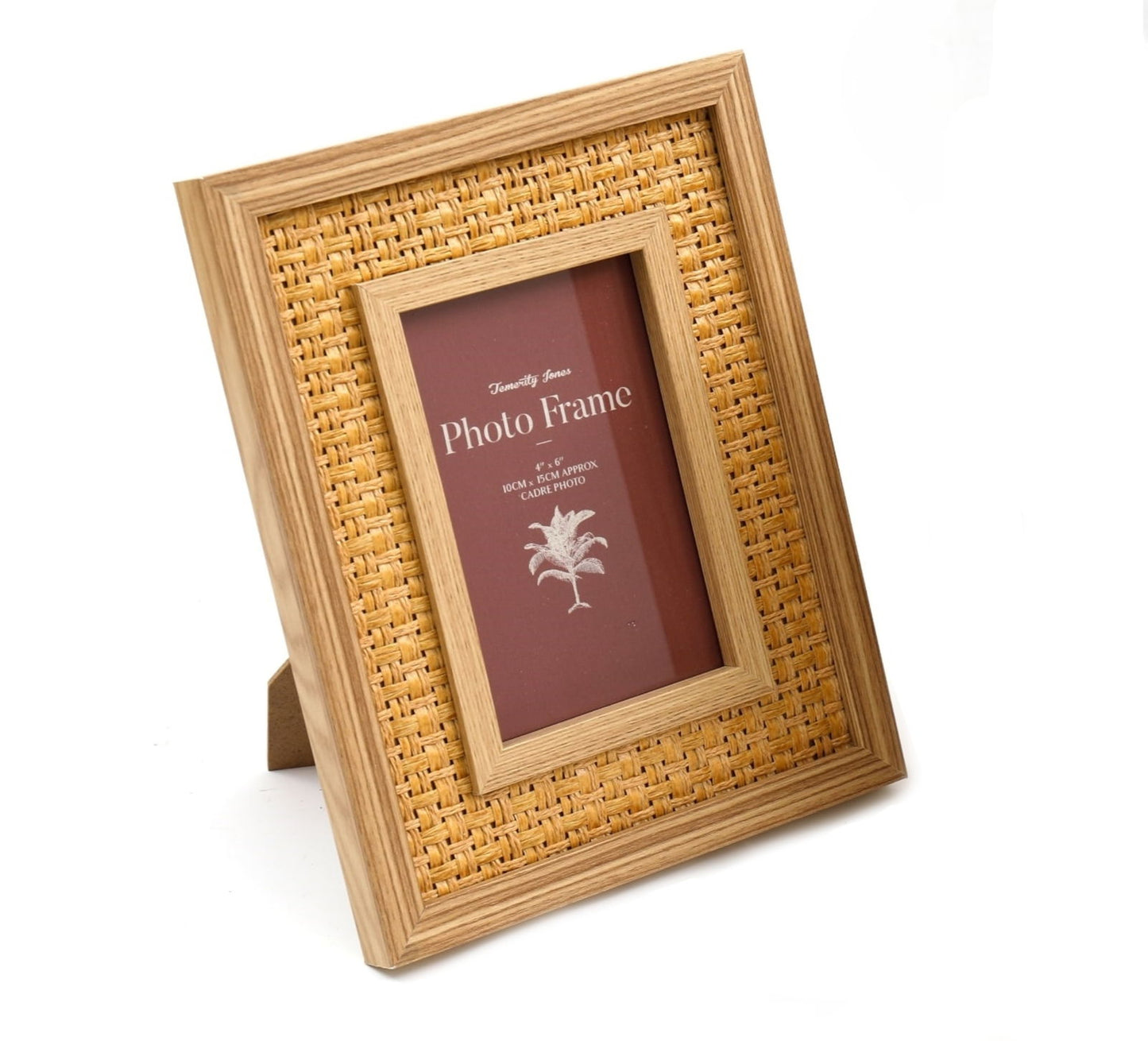 Rattan Effect Photo Frame 4" x 6"