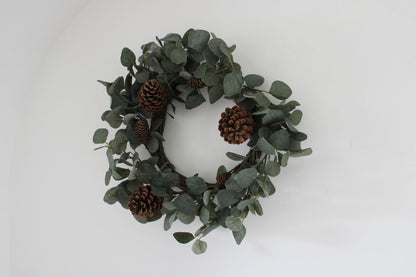 Eucalyptus & Pinecone Wreath - 50cm x 50cm