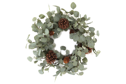 Eucalyptus & Pinecone Wreath - 50cm x 50cm