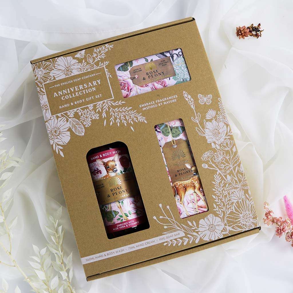 Rose & Peony Scented Luxury Hand & Body Care Gift Set