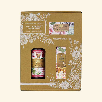 Rose & Peony Scented Luxury Hand & Body Care Gift Set