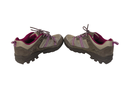 North Ridge Bexhill Womens Waterproof Walking Shoes UK 7 Grey Pink Suede Mesh