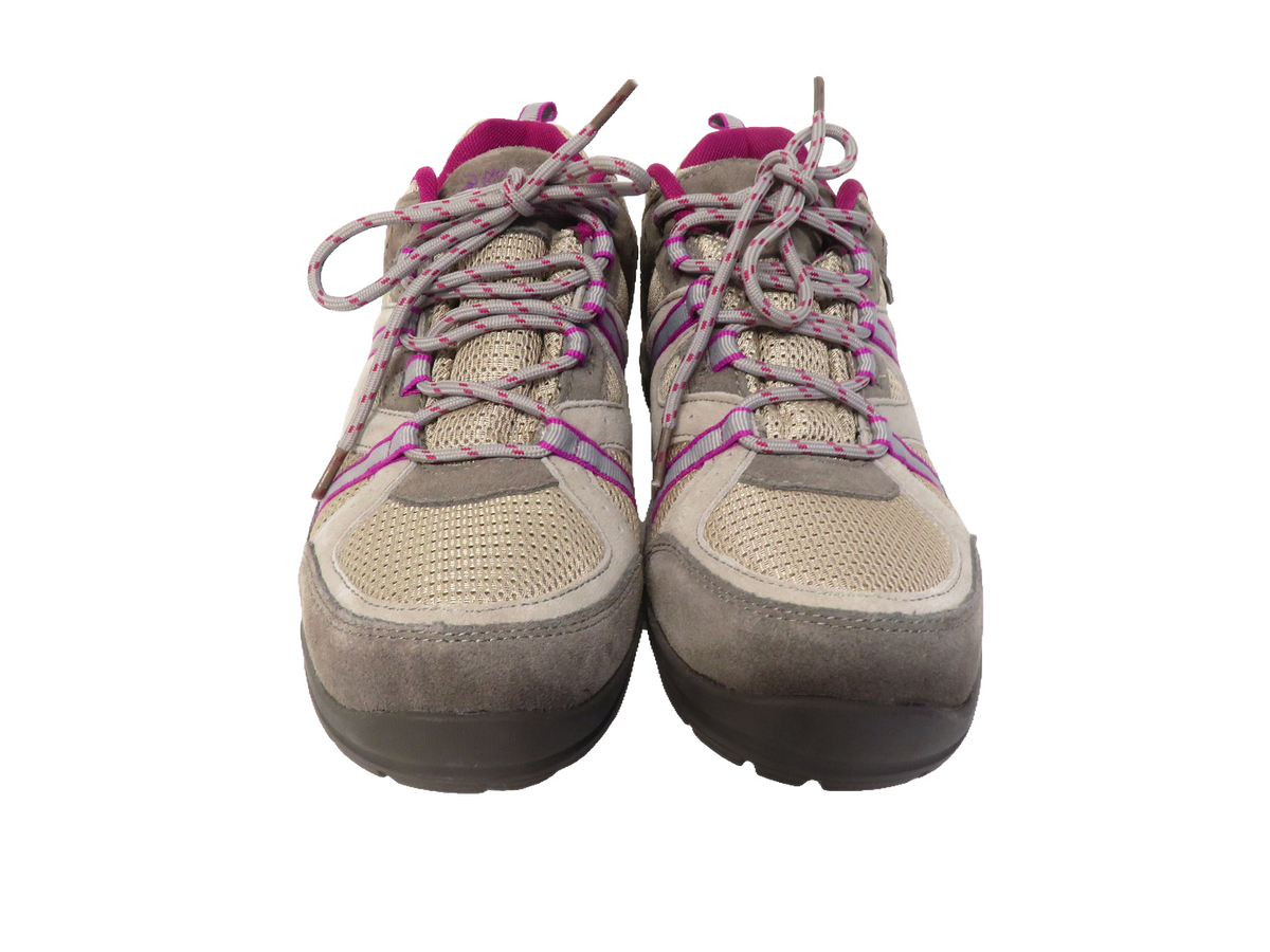North Ridge Bexhill Womens Waterproof Walking Shoes UK 7 Grey Pink Suede Mesh