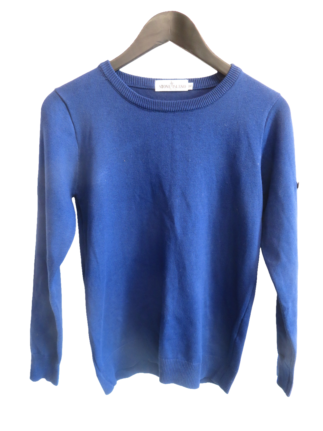 Stone Island Mens Jumper XL Blue Crew Neck Knit Long Sleeve Pullover Knitwear