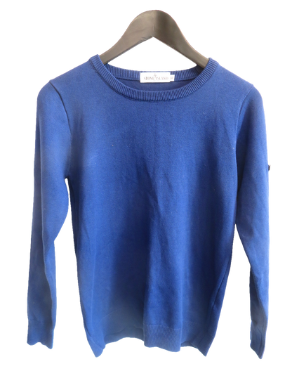 Stone Island Mens Jumper XL Blue Crew Neck Knit Long Sleeve Pullover Knitwear