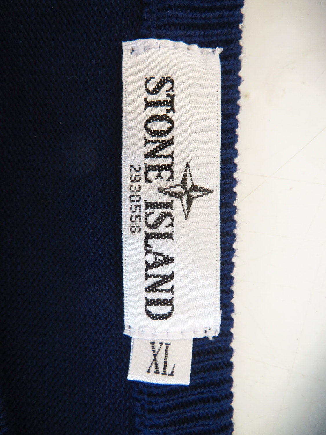 Stone Island Mens Jumper XL Blue Crew Neck Knit Long Sleeve Pullover Knitwear