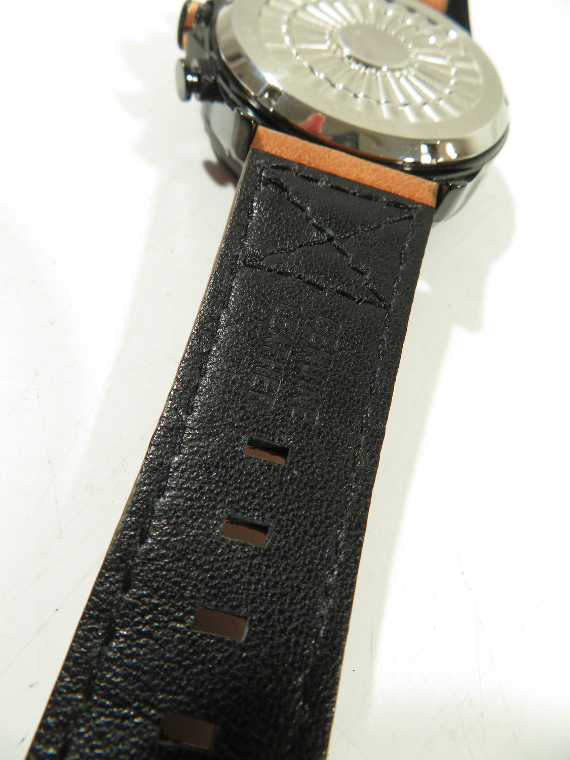 AVI-8 Hawker Harrier Matador Mens Chronograph Watch Black Brown Leather Strap
